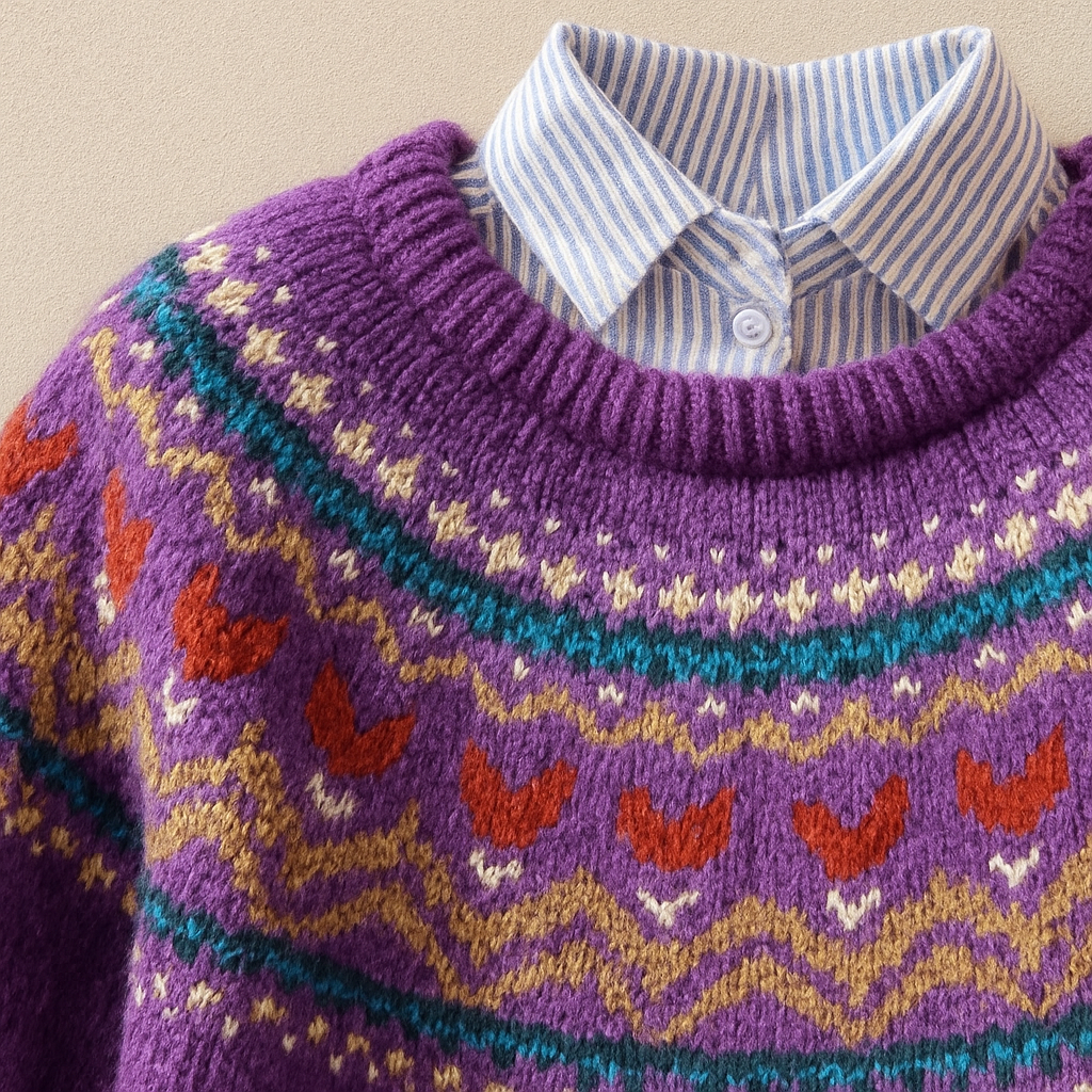Solva | Suéter Vintage Violeta