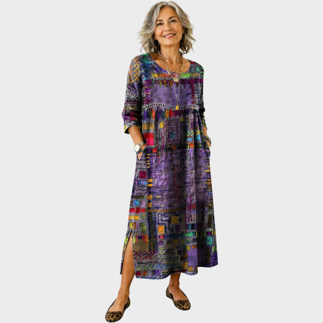 Fátima | Vestido Maxi Boho Estampado