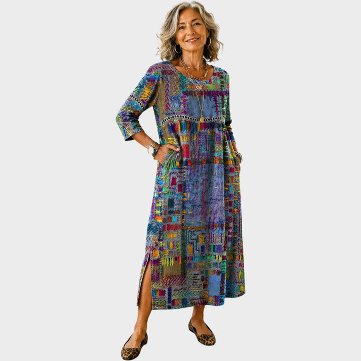 Fátima | Vestido Maxi Boho Estampado