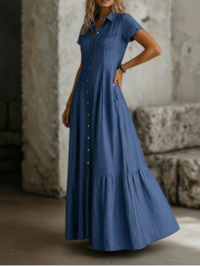 Catalina | Vestido Largo de Jean