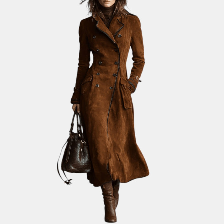 Eloísa | Gabardina de Ante Elegante
