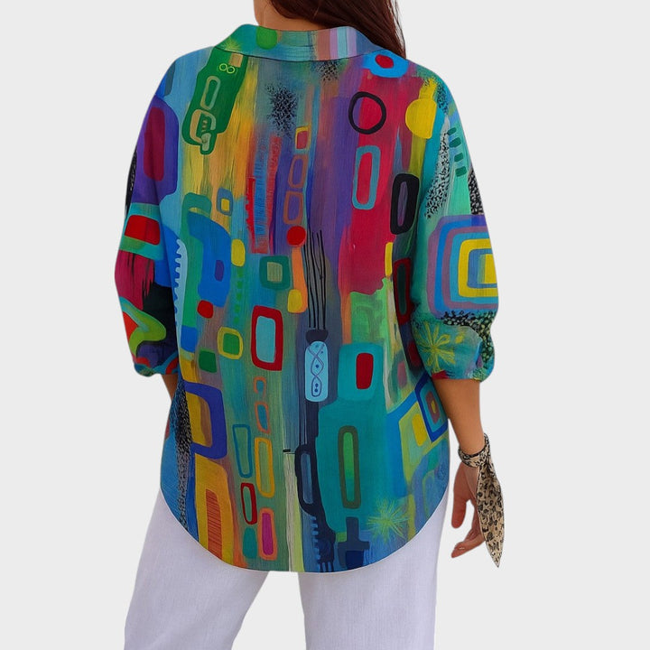 Marlene | Blusa Drapeada Multicolor