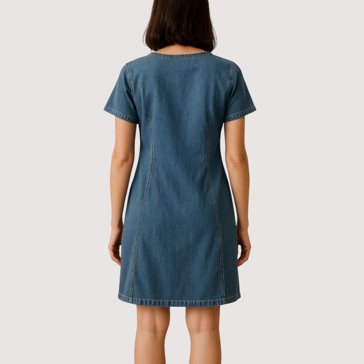 Tamara | Vestido de Jean con Escote en V