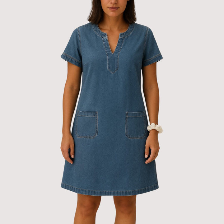 Tamara | Vestido de Jean con Escote en V