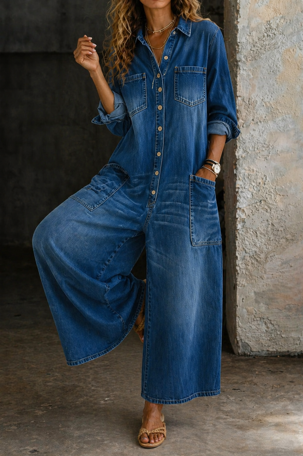 Vivienne | Mono de mezclilla casual