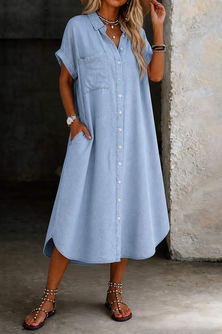 Paula | Vestido Camisero de Jean Liviano