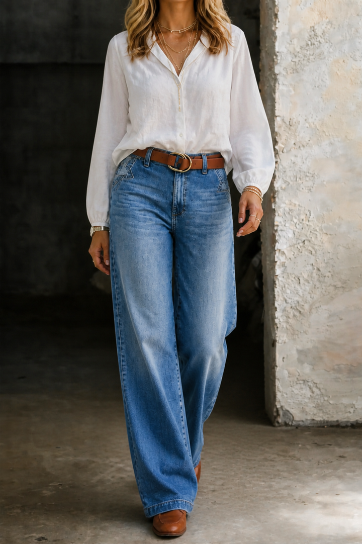 Madie | Jeans de tiro alto vintage