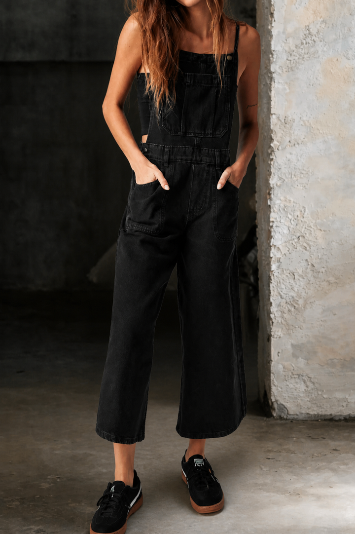 Elizabeth | Mono de tirantes de pierna ancha