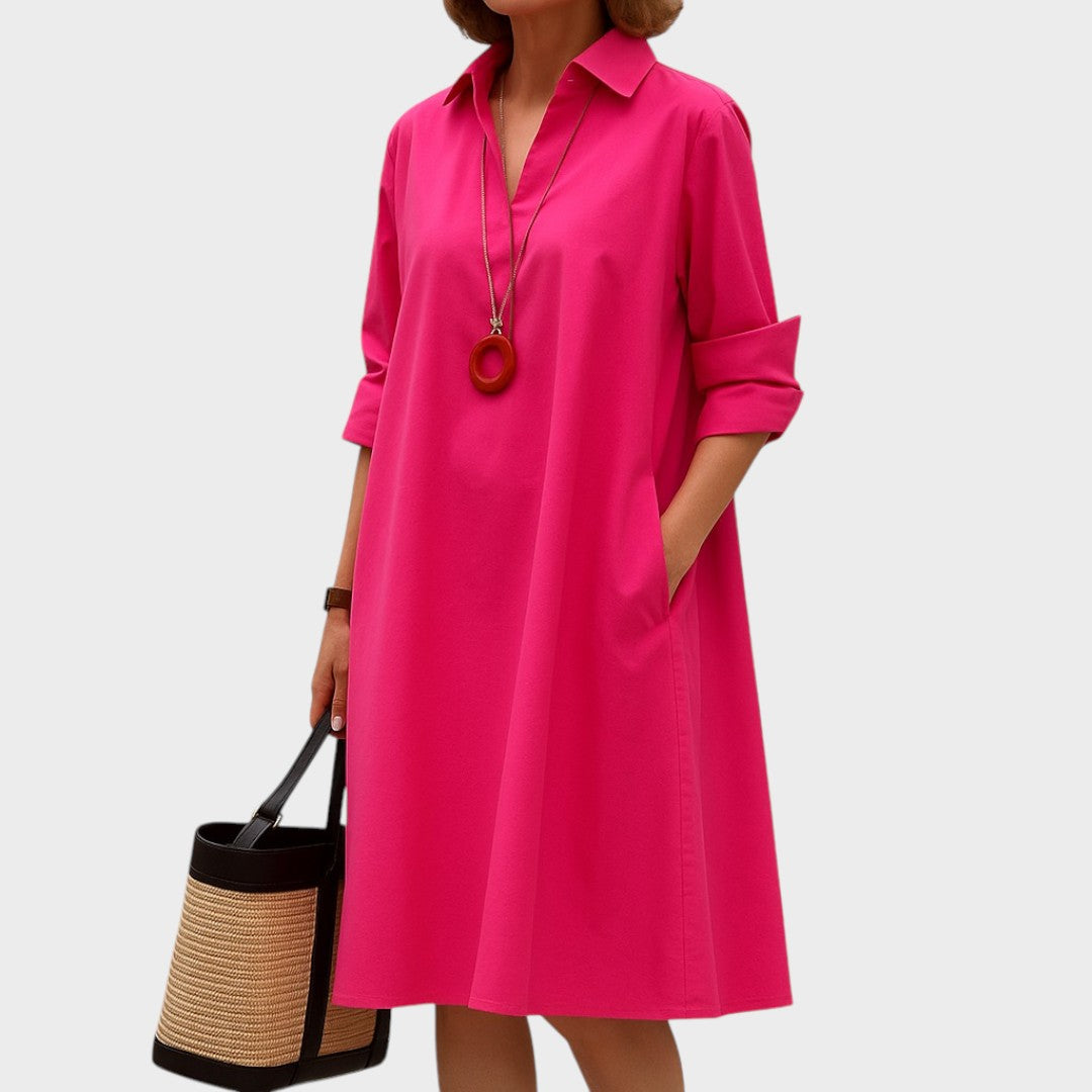 Macarena | Vestido Camisero con Volados
