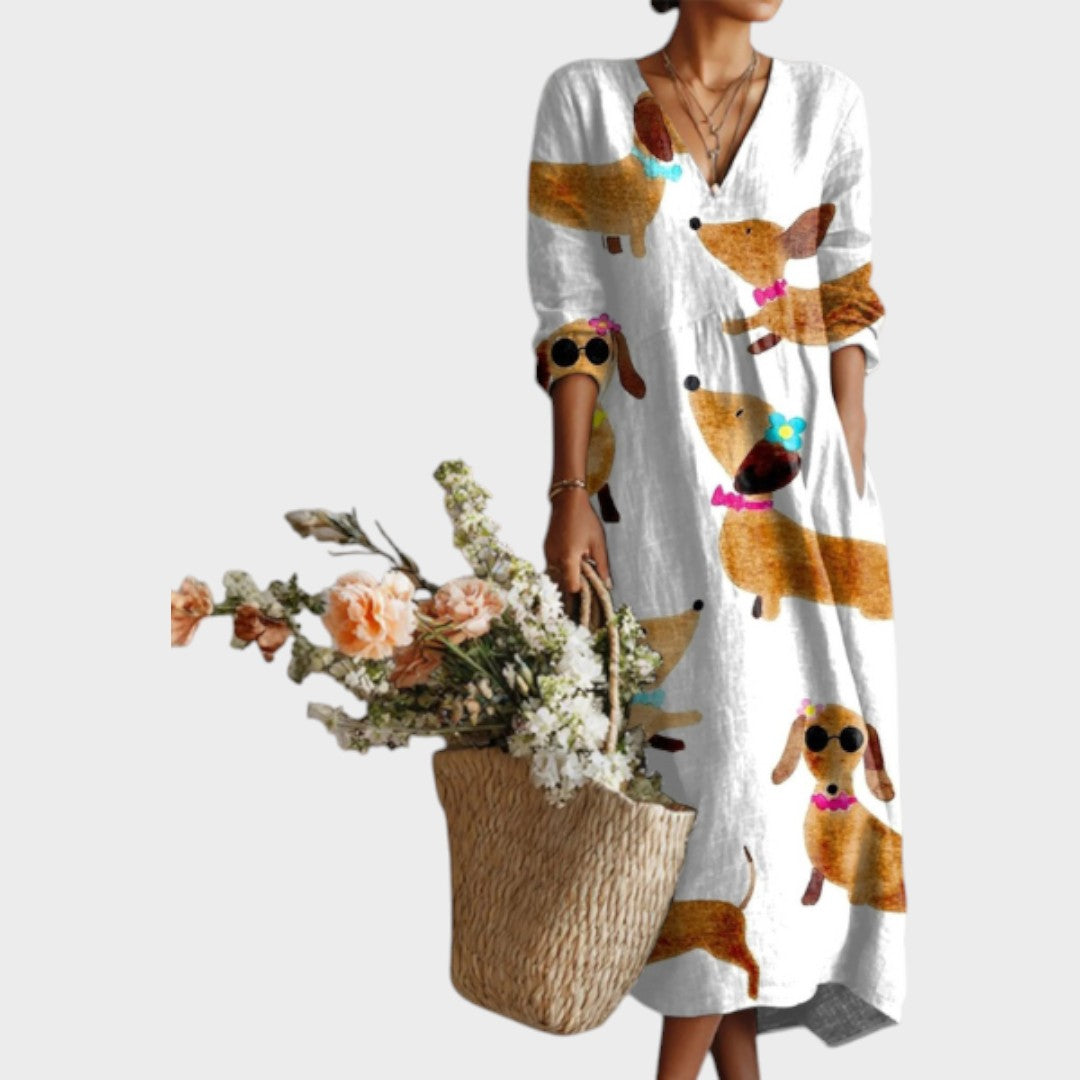 Clarisa | Vestido Maxi de Lino