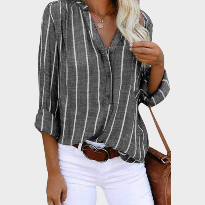 Macarena | Blusa a Rayas Artesanal