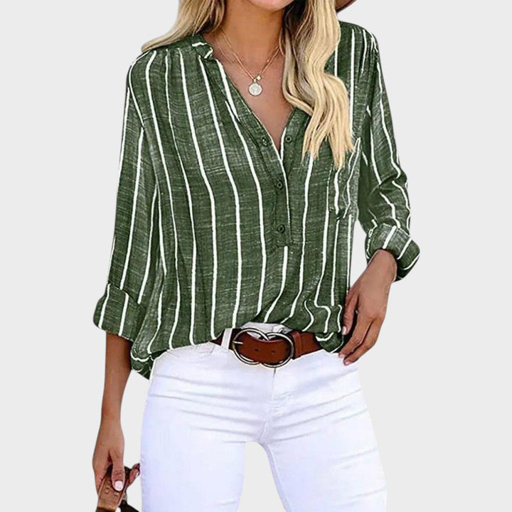 Macarena | Blusa a Rayas Artesanal