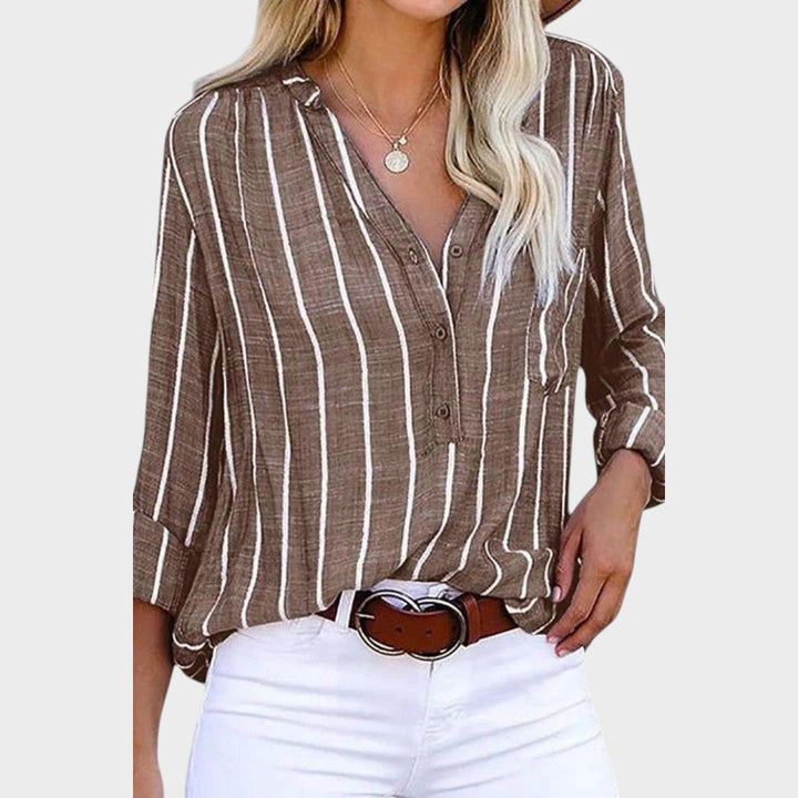 Macarena | Blusa a Rayas Artesanal