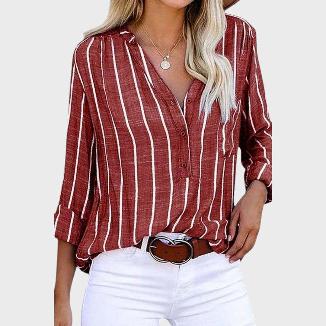 Macarena | Blusa a Rayas Artesanal