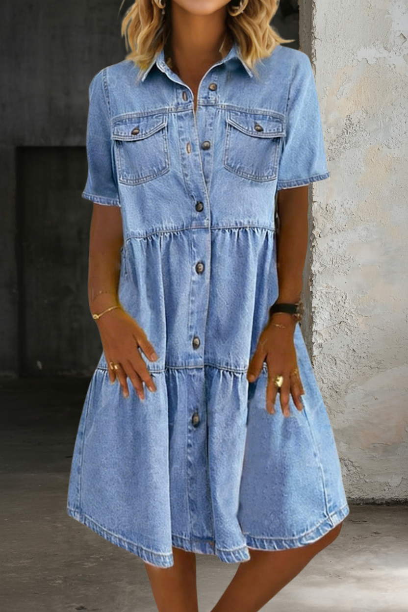 Sofía | Vestido de Jean de Largo Medio