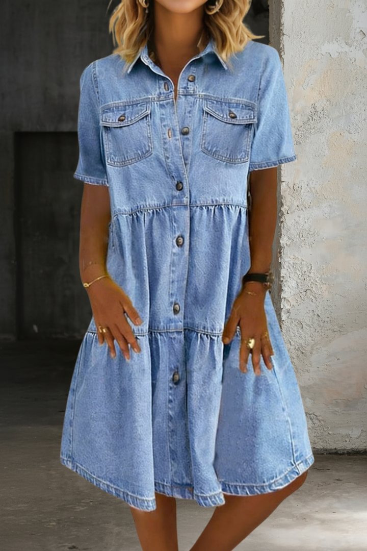 Sofía | Vestido de Jean de Largo Medio