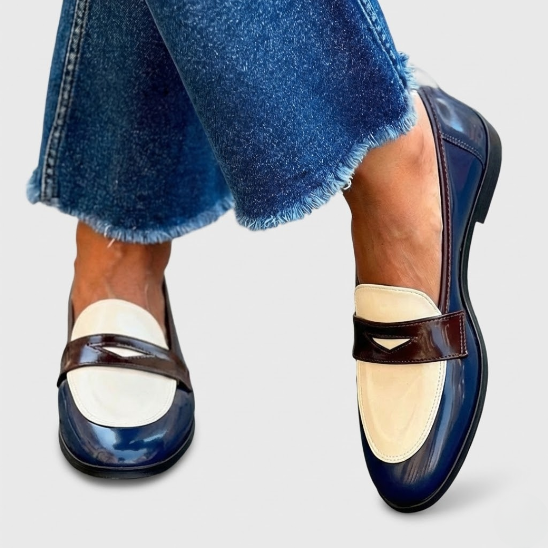 Claudia | Mocasines con Contraste