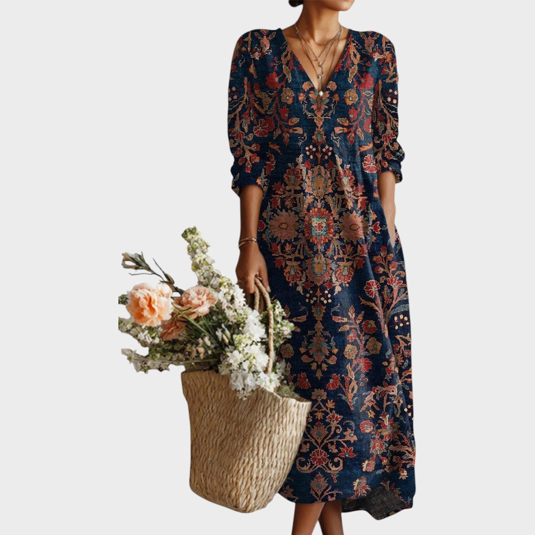 Alessa | Vestido Maxi de Lino