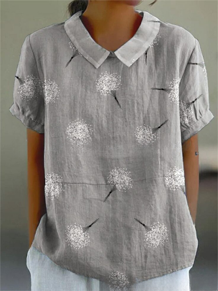 Marlene | Camisa de Impresión Vintage para Mujeres