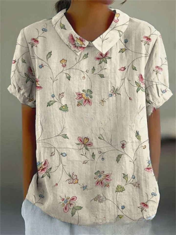 Marlene | Camisa de Impresión Vintage para Mujeres