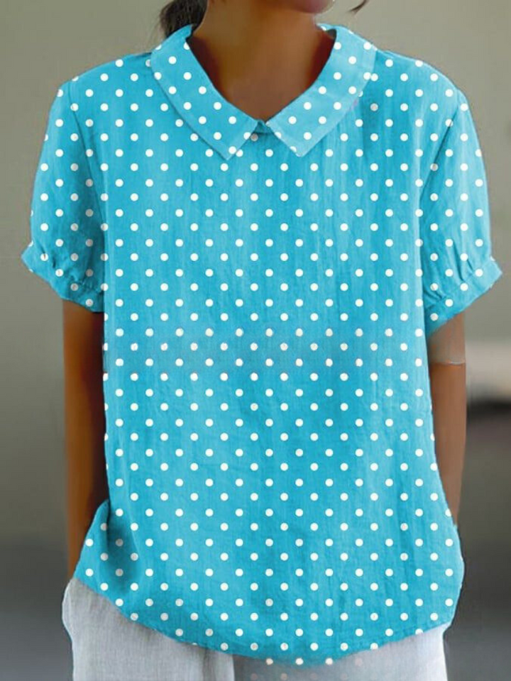 Marlene | Camisa de Impresión Vintage para Mujeres