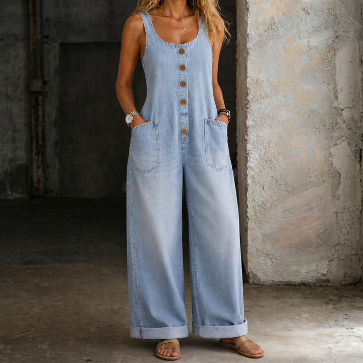 Sadie | Overoles de Denim Vintage Lavado