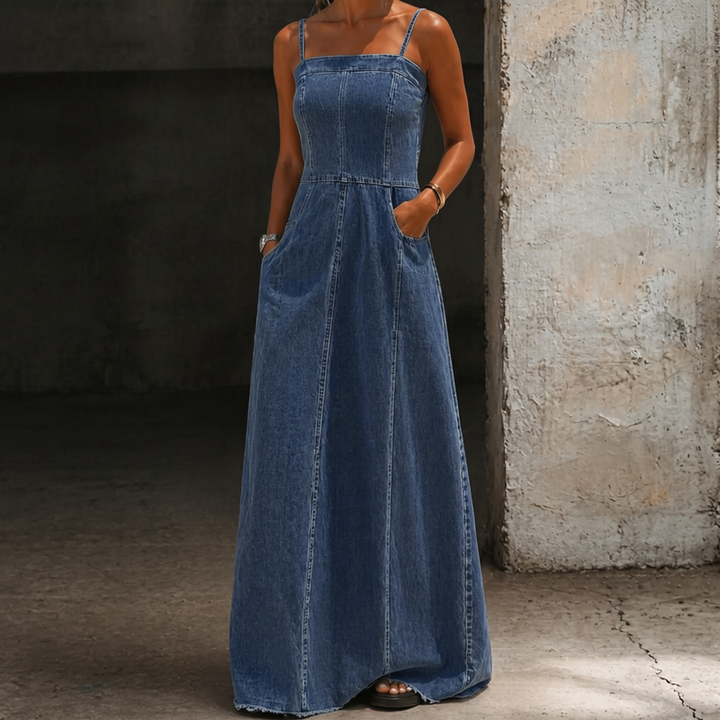 Savannah | Vestido Maxi de Mezclilla Vintage