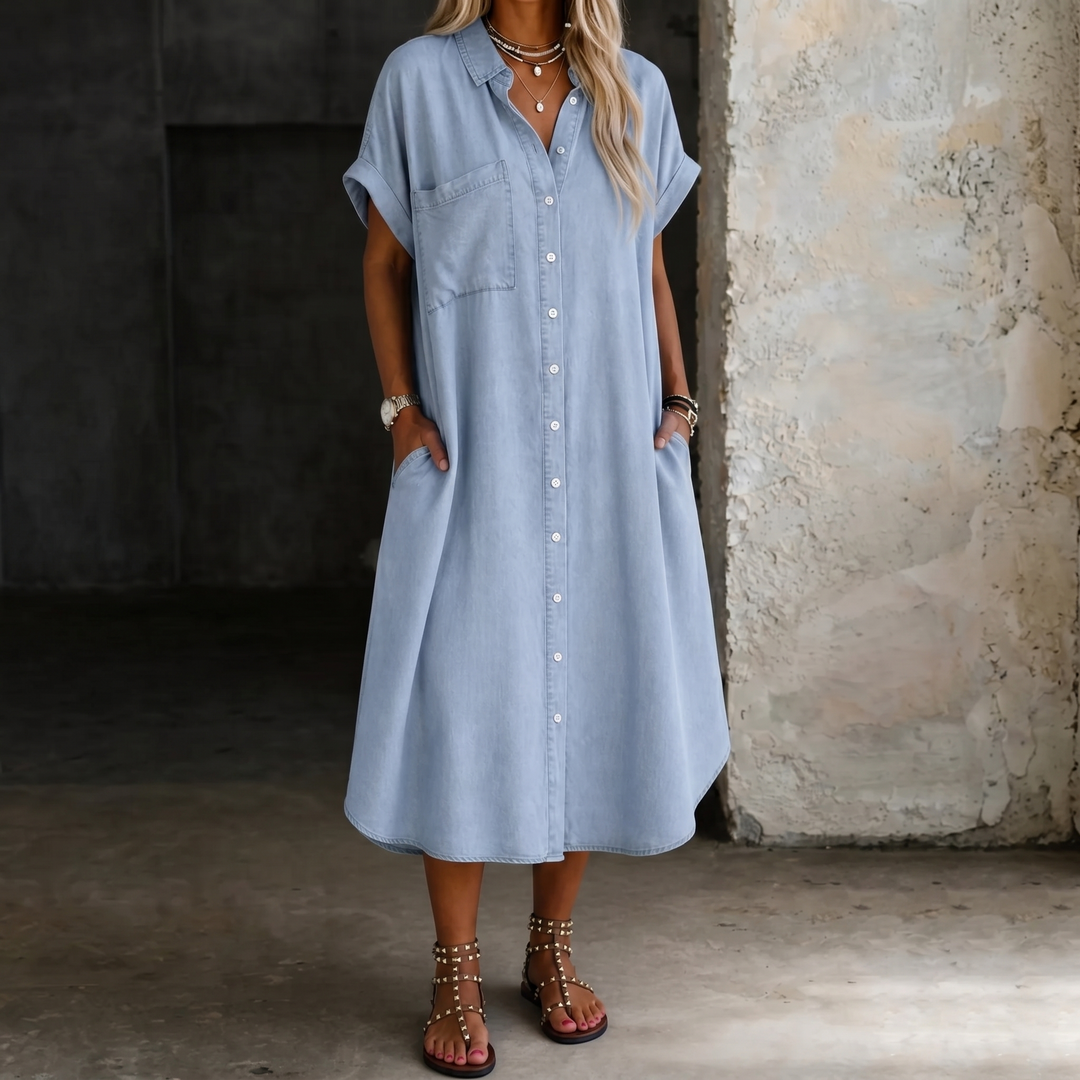 Paula | Vestido Camisero de Jean Liviano