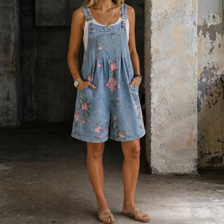 Marvina | Mono de Denim Floral