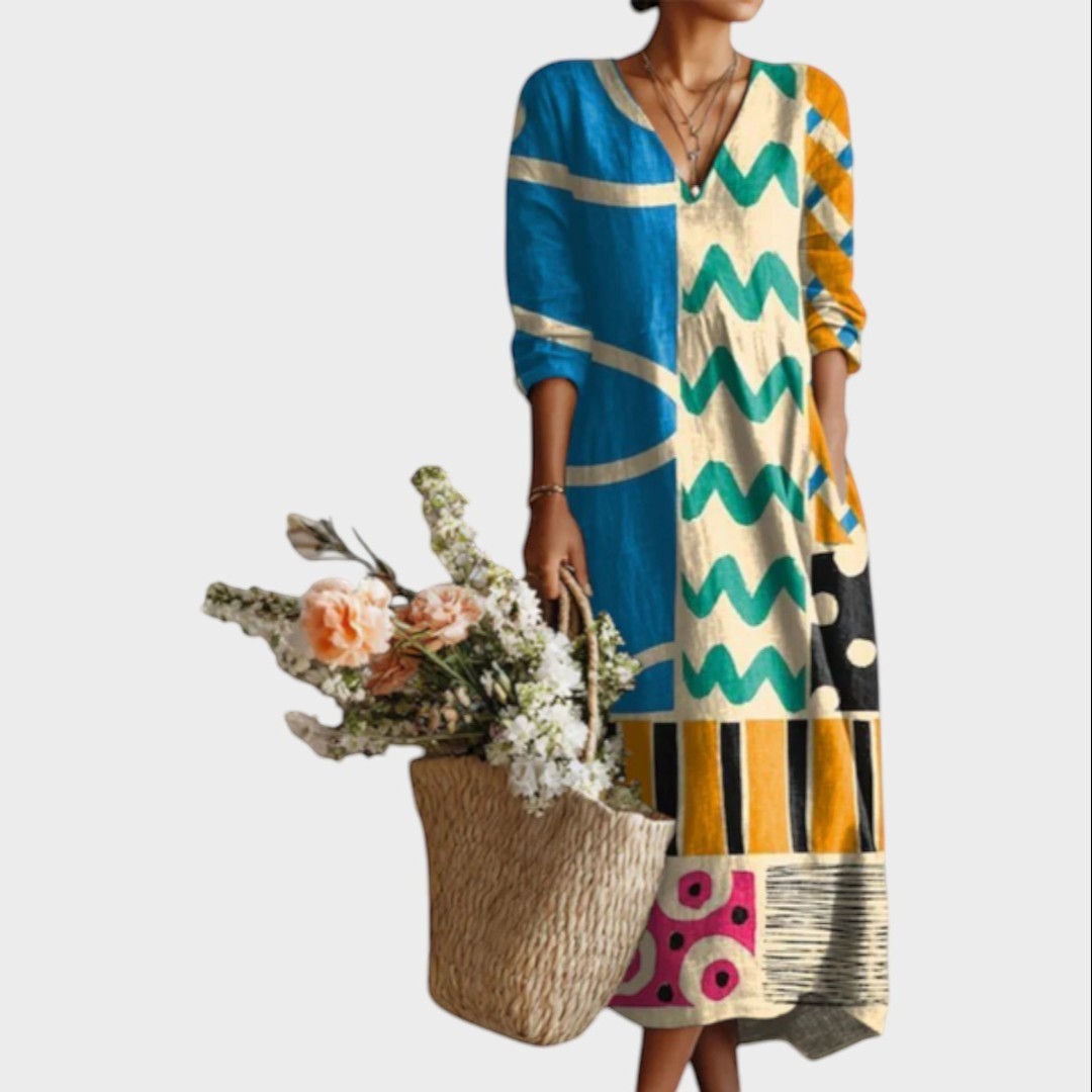 Harper | Vestido Maxi de Lino