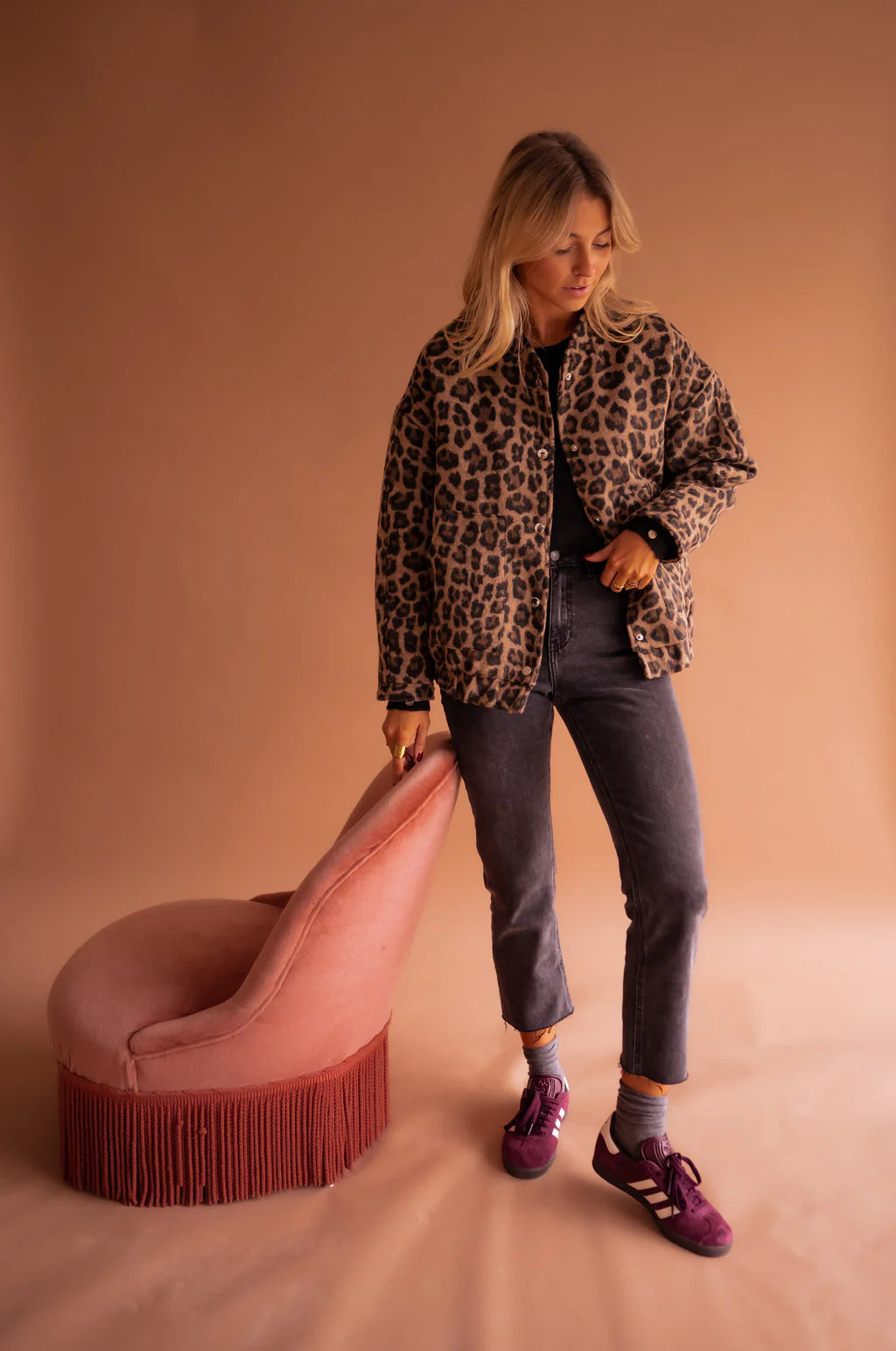 Daniela | Chaqueta Versátil de Estampado de Leopardo