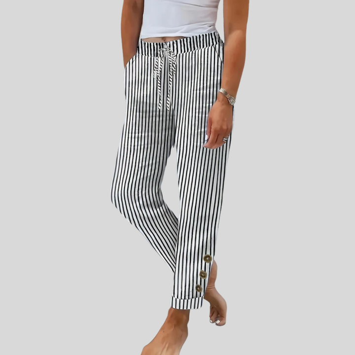 Raquelle | Pantalones de rayas casuales