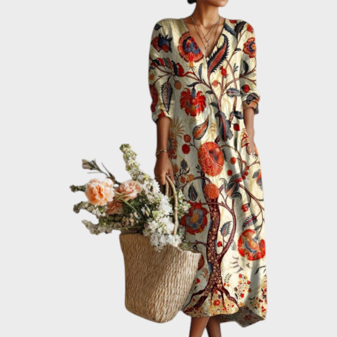 Kendra | Vestido Maxi de Lino