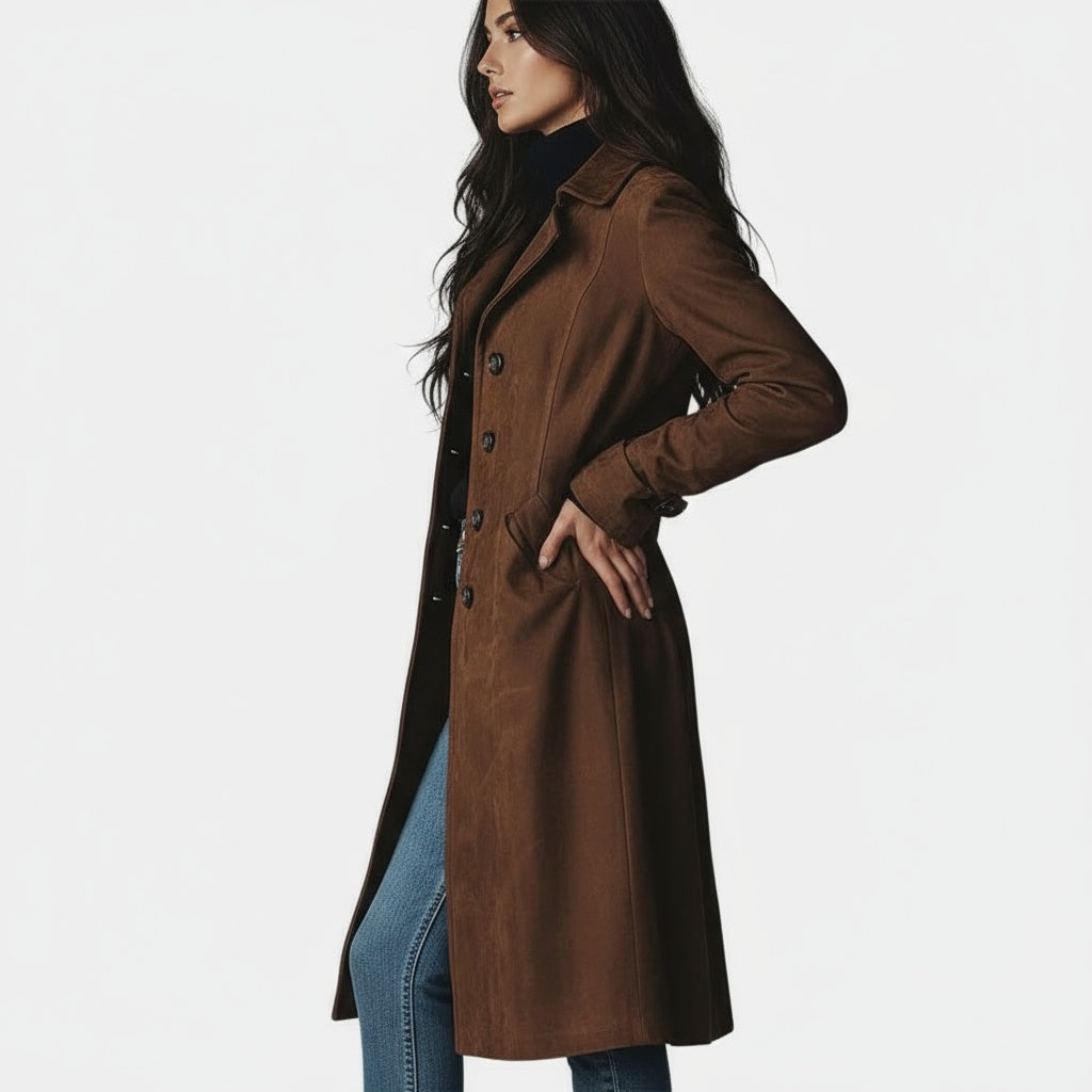 Esmée | Abrigo Largo con Elegancia y Comodidad Atemporal para el Día y la Ciudad