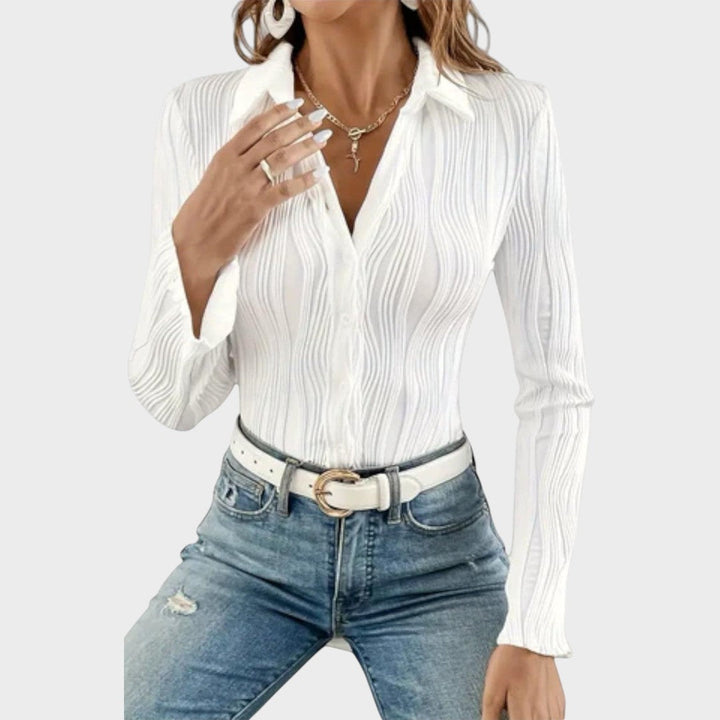 Lucila | Blusa Manga Larga Entallada