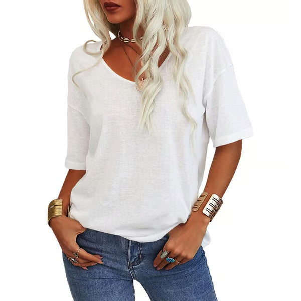 Krisanta | Camiseta Minimalista Ligera y Suelta