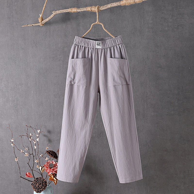 Alyra | Pantalones de Corte Relajado con Bolsillos