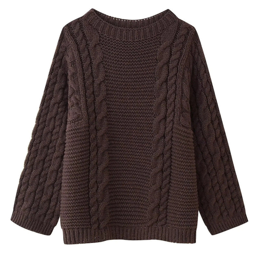 Ellie | Suéter de punto casual y holgado para otoño e invierno