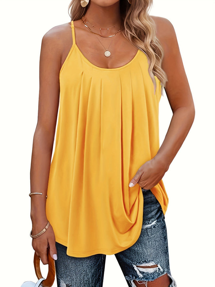 Mila | Top de Verano Ligero con Tirantes de Espagueti para Mujeres