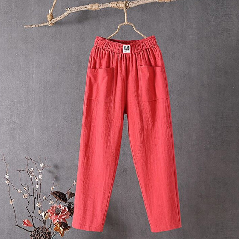 Alyra | Pantalones de Corte Relajado con Bolsillos