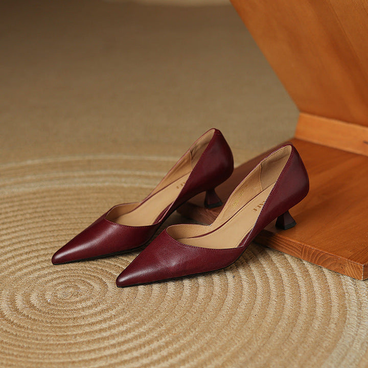 Ceyra | Kitten Heels de Cuero