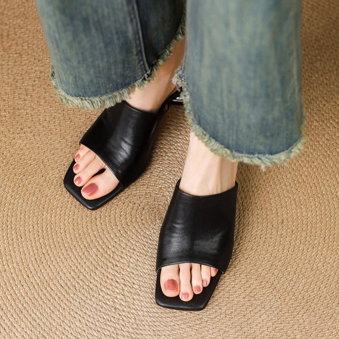 Virelle | Mule Heels de Cuero