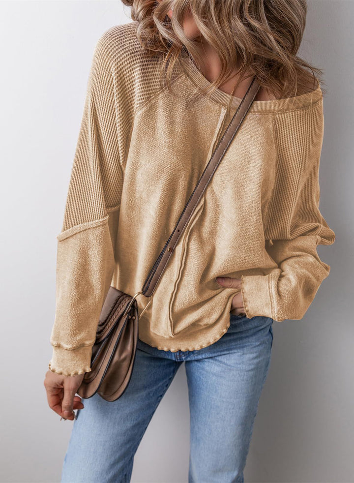 Precious | Sudadera Casual de Cuello Redondo de Manga Larga