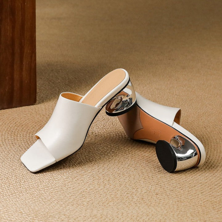 Virelle | Mule Heels de Cuero