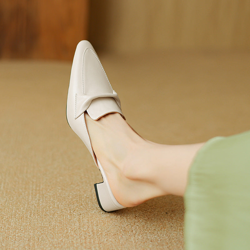 Marloe | Mules Punta Fina de Cuero