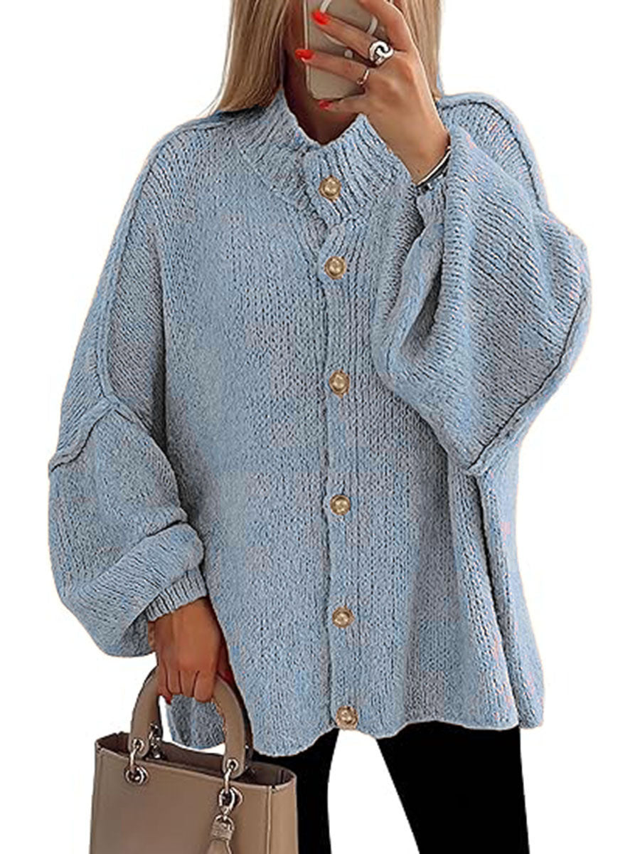 Nofia | Chaqueta Chunky de Manga Larga con Botones