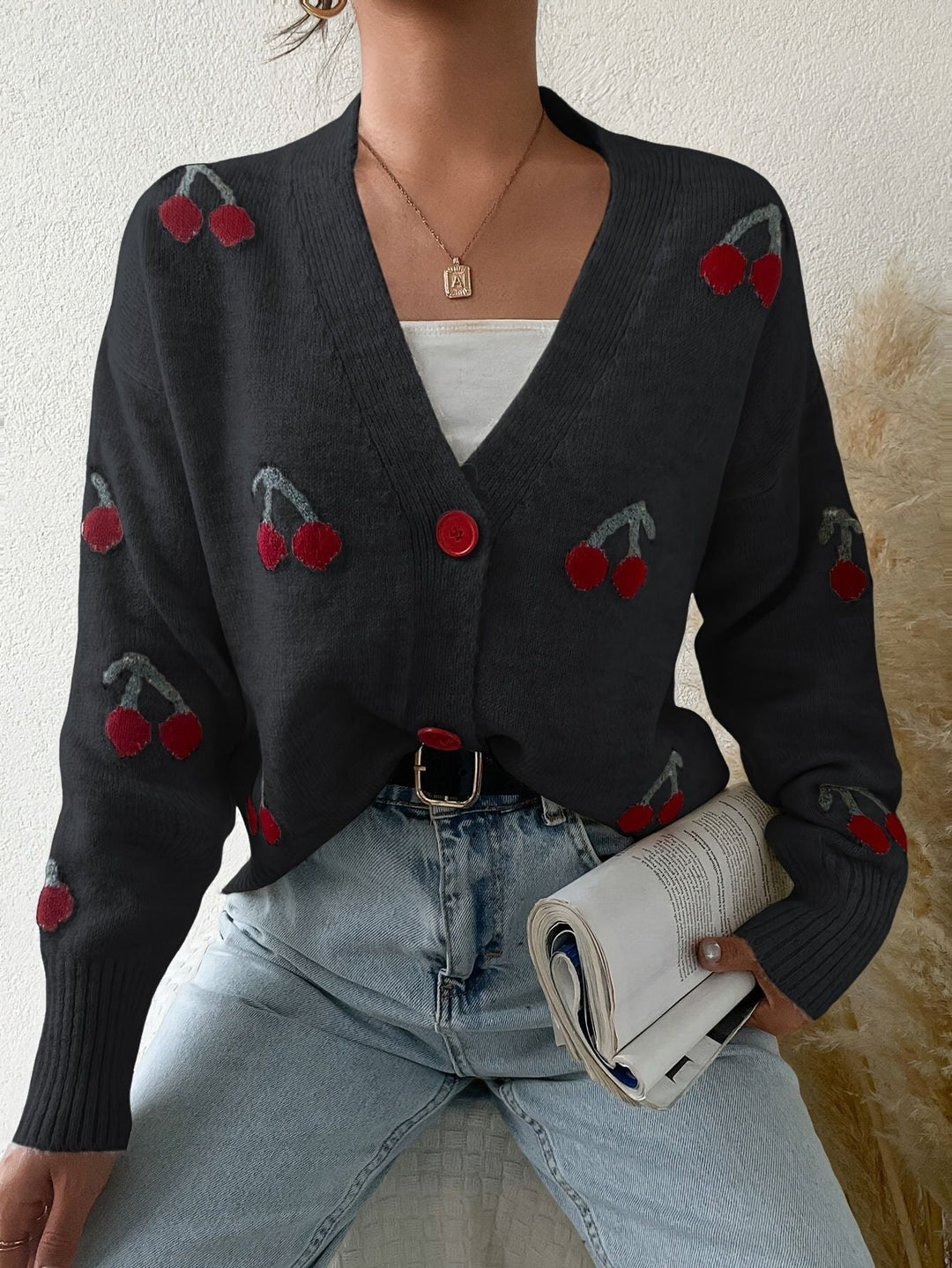 Raina | Cárdigan de Manga Larga con Botones Chic