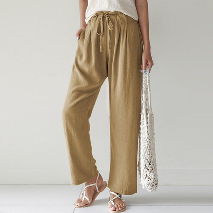 Vara | Pantalones de Relax con Cordón