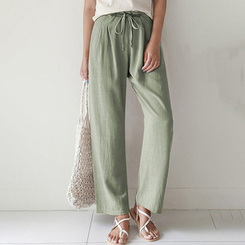 Vara | Pantalones de Relax con Cordón