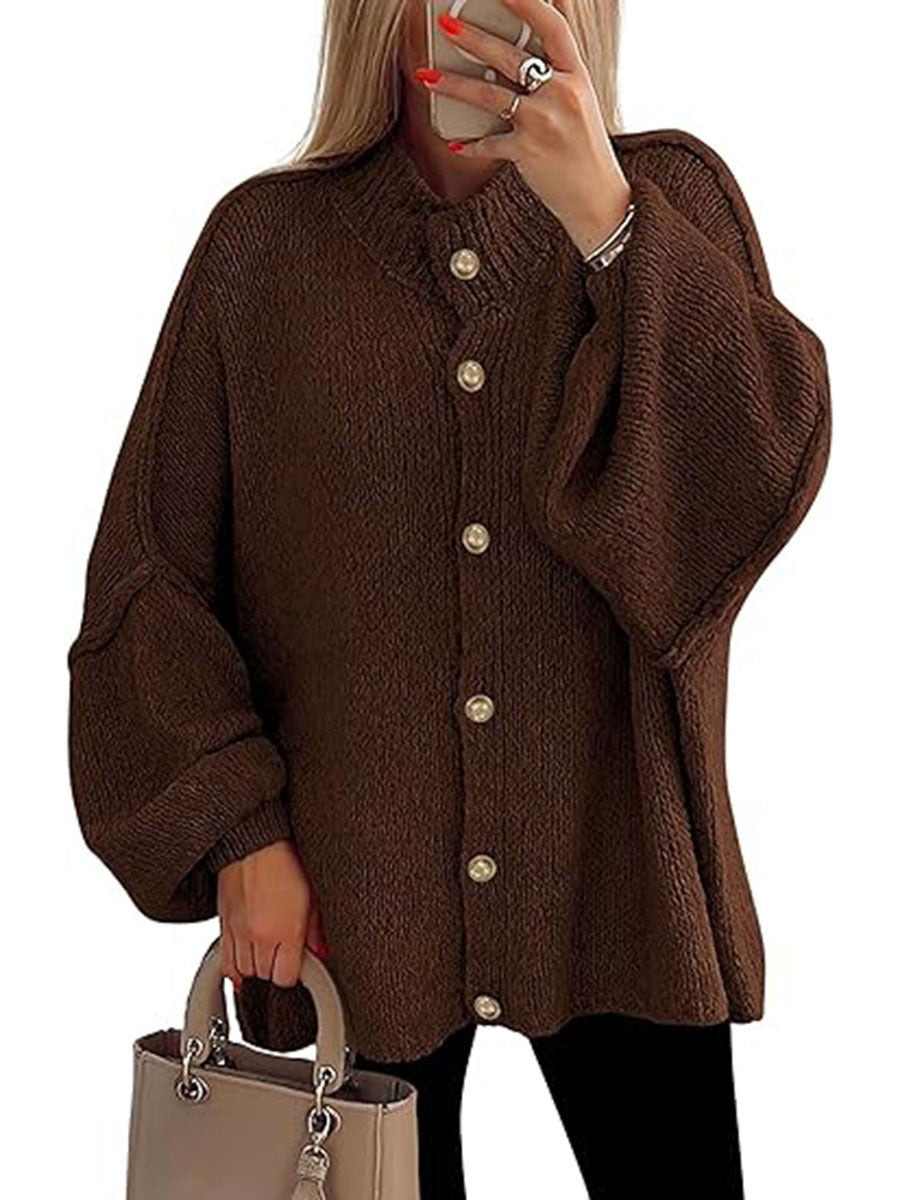 Nofia | Chaqueta Chunky de Manga Larga con Botones